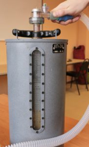 Аппарат ИВЛ "ГС-16" измерение давления вдоха блока для ИВЛ с помощью КП-3М