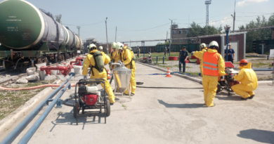 Центральная региональная аварийно-спасательная служба АО «ЦАСФ» приняла участие в комплексных учениях на АО «Тулачермет»