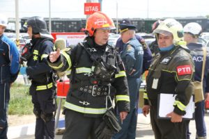 Центральная аварийно-спасательная служба приняла участие в тактико-специальных учениях на АО «НАК «Азот»